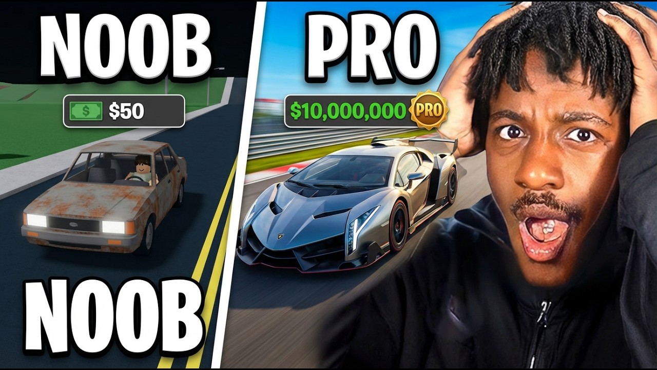 NOOB VS PRO IN ROBLOX DRIVING EMPIRE