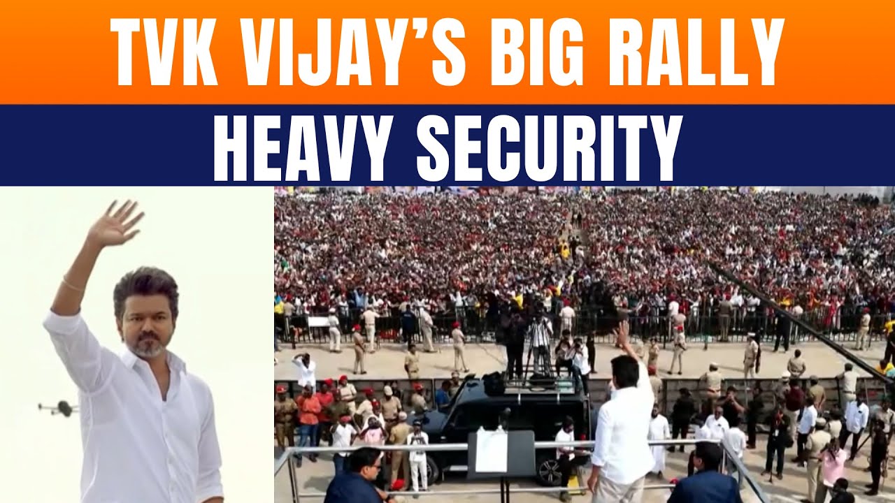 LIVE: TVK Vijay&rsquo;s Erode Rally Today | Heavy Police Deployment | Strict Time Curbs In Place | News9