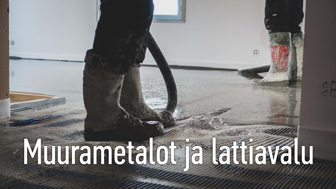 Lattiavalu eli lattian pumppaus Muurametaloon
