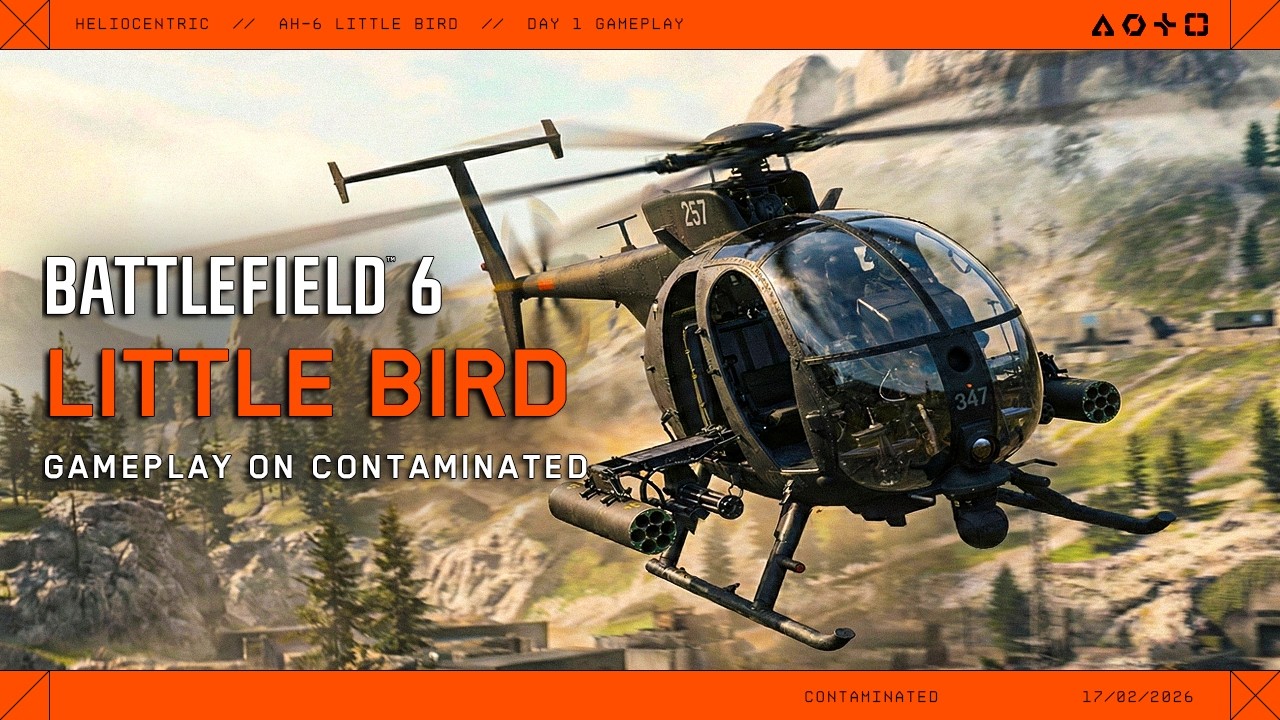 AH-6 Little Bird Gameplay | Contaminated | Battlefield 6