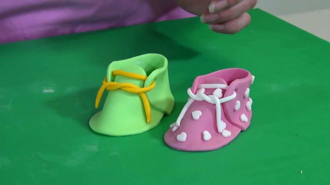 Taart decoratie - JEM baby schoentje