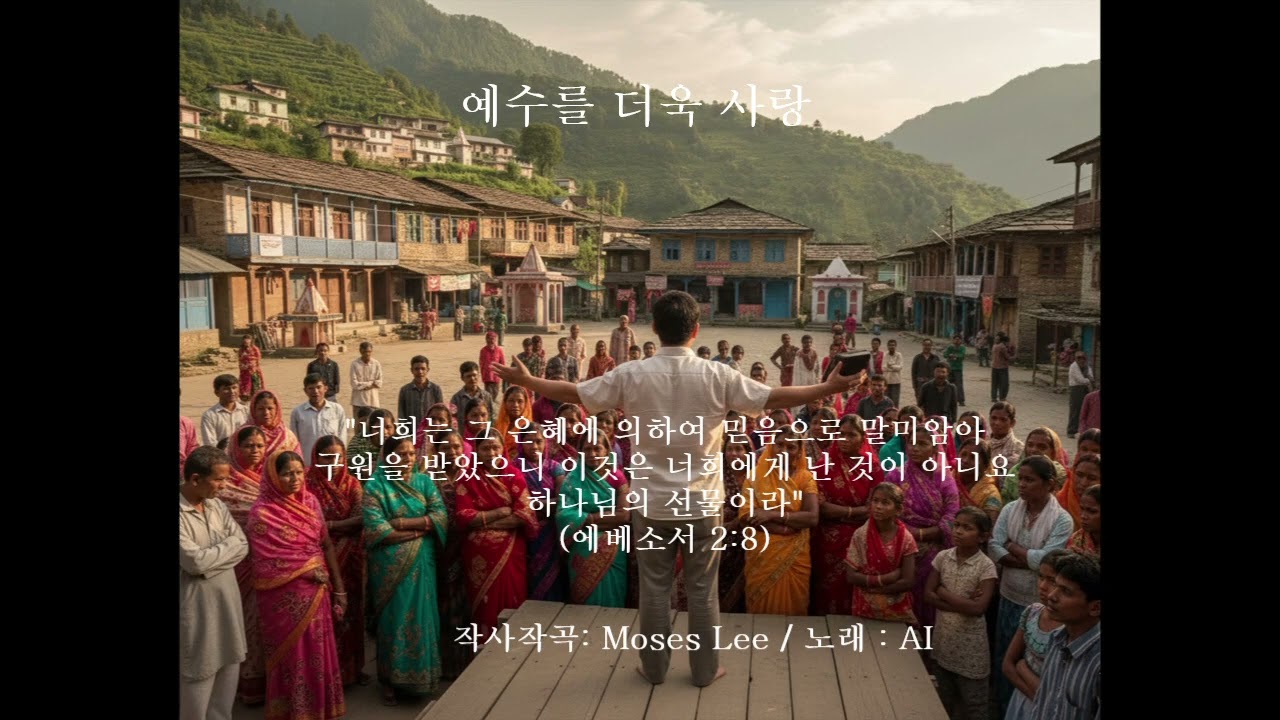 예수를 더욱 사랑 (작사작곡: Moses Lee / 노래: AI) 이야기 찬양