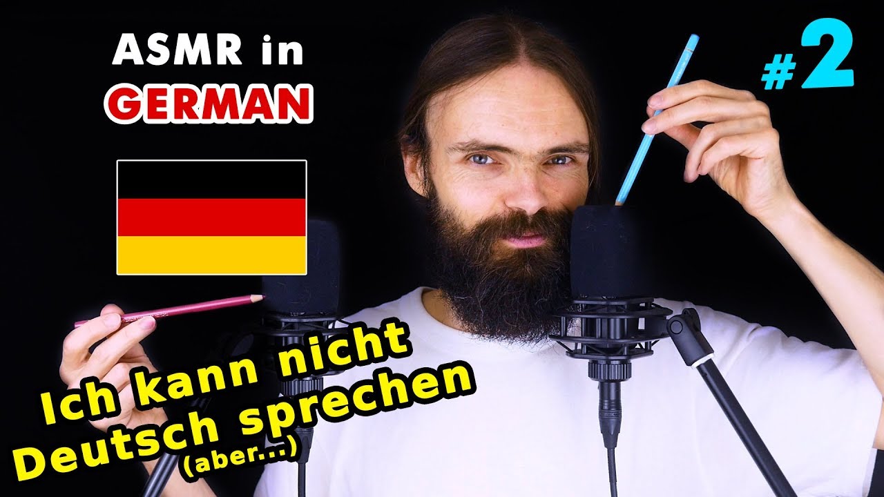 My second ASMR video in German (flüstern, asmr auf Deutsch, a few triggers)