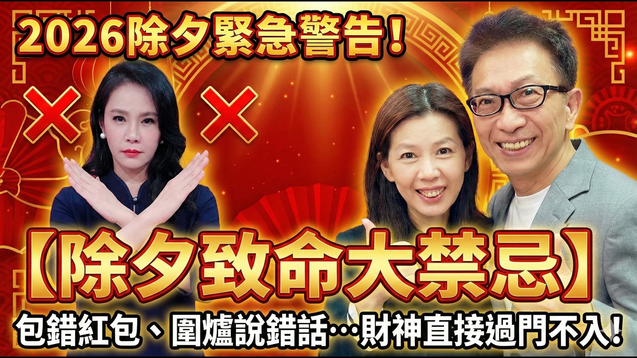 ⚠️180年最凶「赤馬紅羊劫」！除夕必看11大紅包禁忌與6大開運法，做錯小心漏財一整年！#凌製作