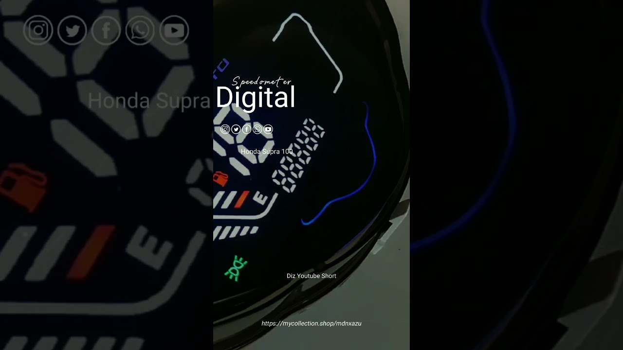 Rekomendasi speedometer digital Cocok Banget Buat Honda Supra 100 #motovlog #spidometer #shorts