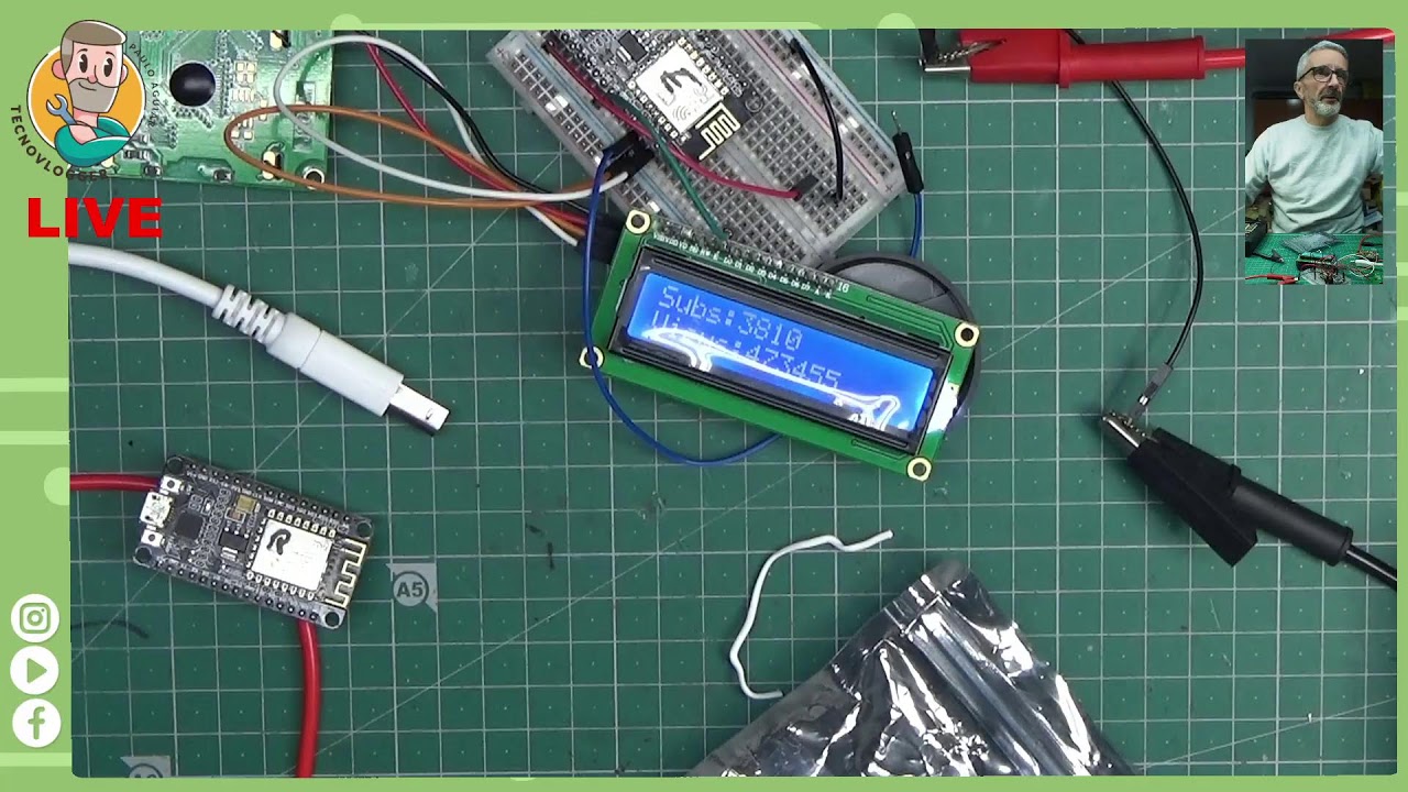 CONTADOR DE LIKEs NO YOUTUBE - TESTES DISPLAY LCD
