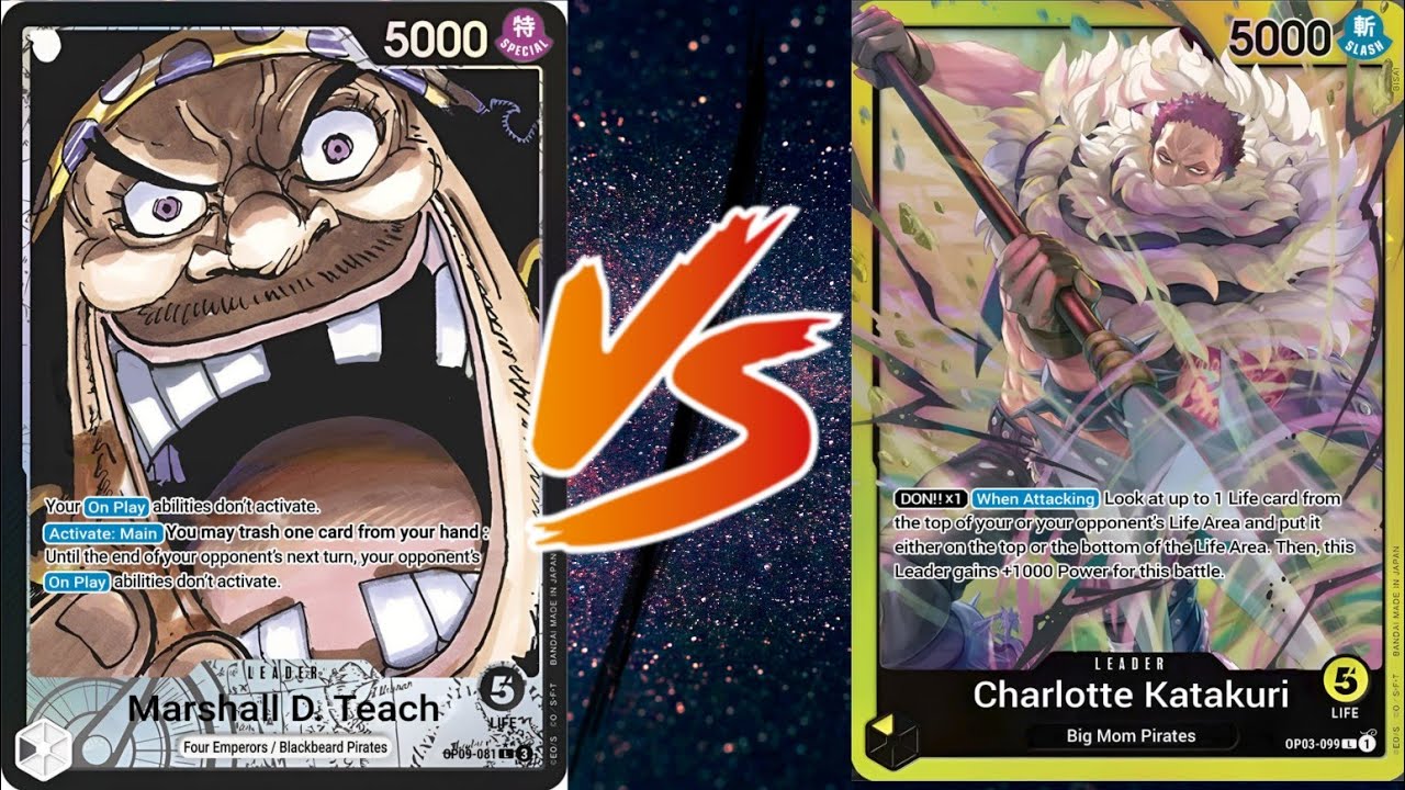 One Piece Card Game: Blackbeard vs Katakuri [OP-10]