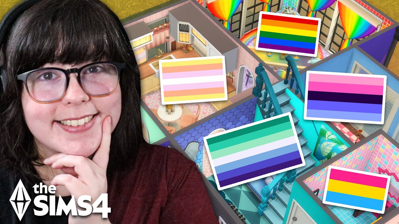 Every Room is a Different Pride Flag in The Sims 4 🏳️‍🌈