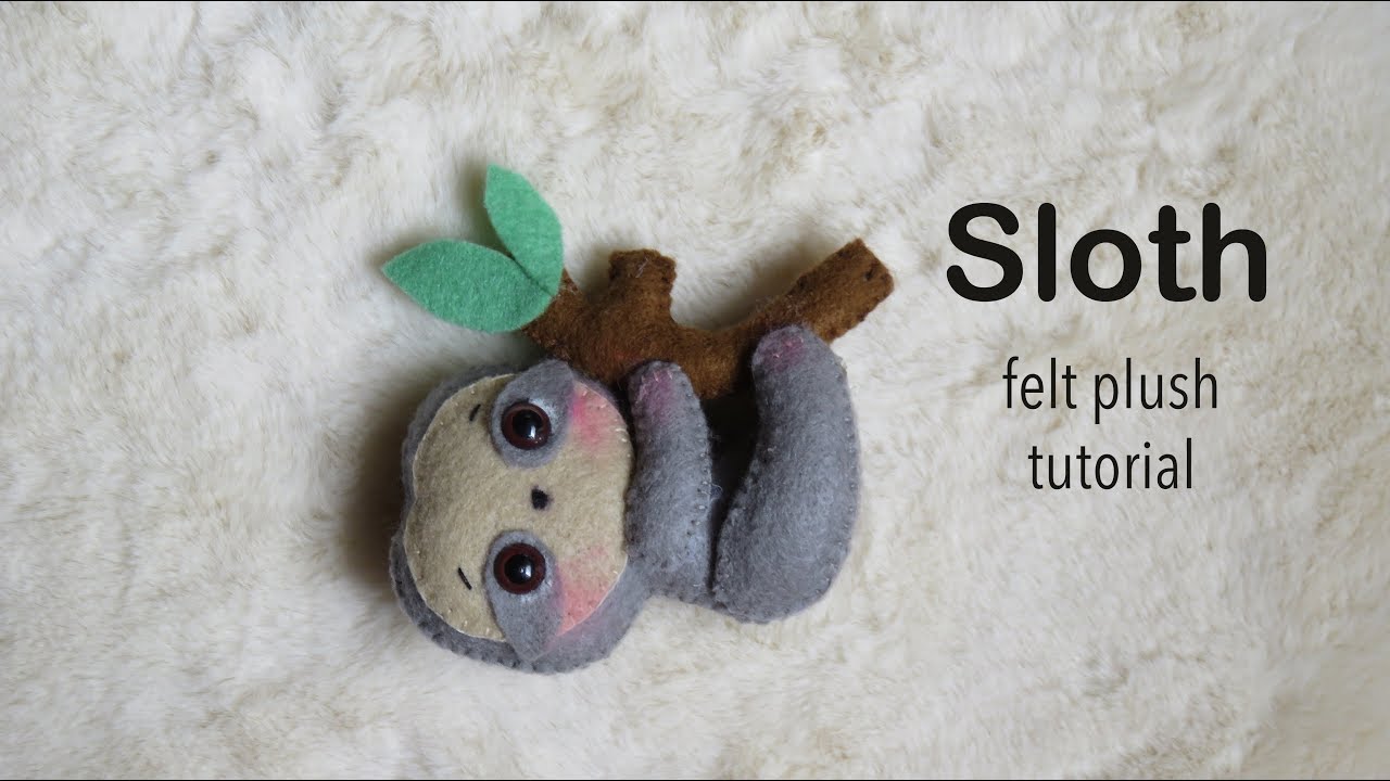 Hanging Sloth | felt plush