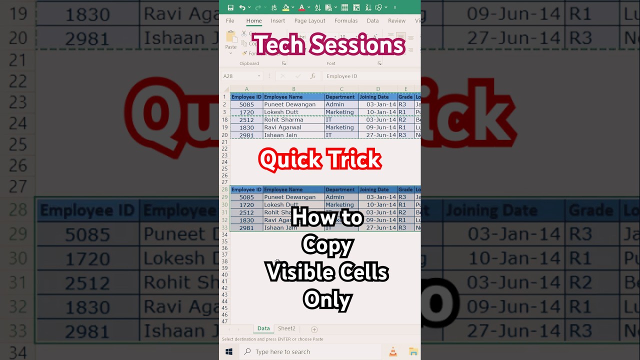 Копировать и вставлять только видимые ячейки в Excel &mdash; быстрый трюк!