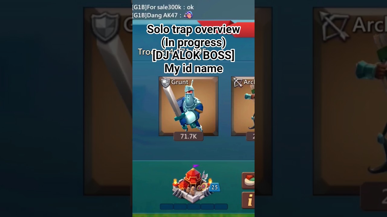 #lordsmobile solo trap overview (in progress)#shorts #youtubeshorts