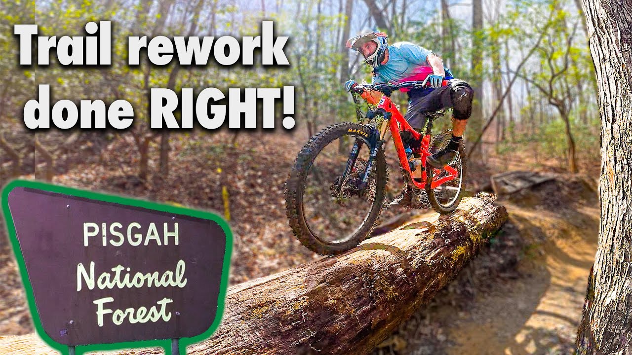 Pisgah has a BRAND NEW blue trail, and it just might be my favorite!!
