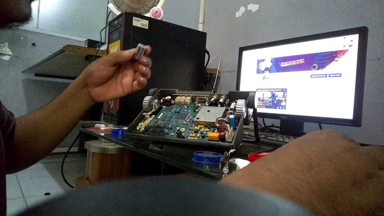 Service Ultrasonic Testing Krautkramer USM 35X Can Not On/Off And The Device Shuts Down Suddenly