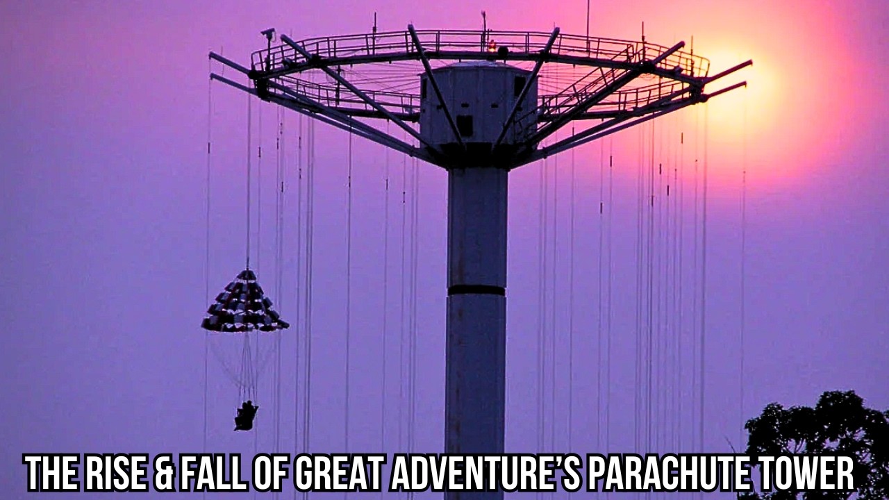 Once the Worlds TALLEST Thrill Ride! Great Adventure's Parachute Tower