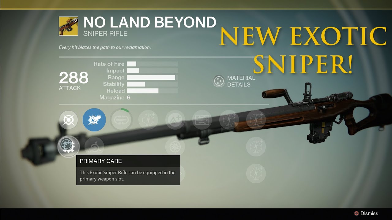 Destiny Dark Below - First Look Exotic Sniper :No Land Beyond Gameplay! PSX Exclusive Gameplay!