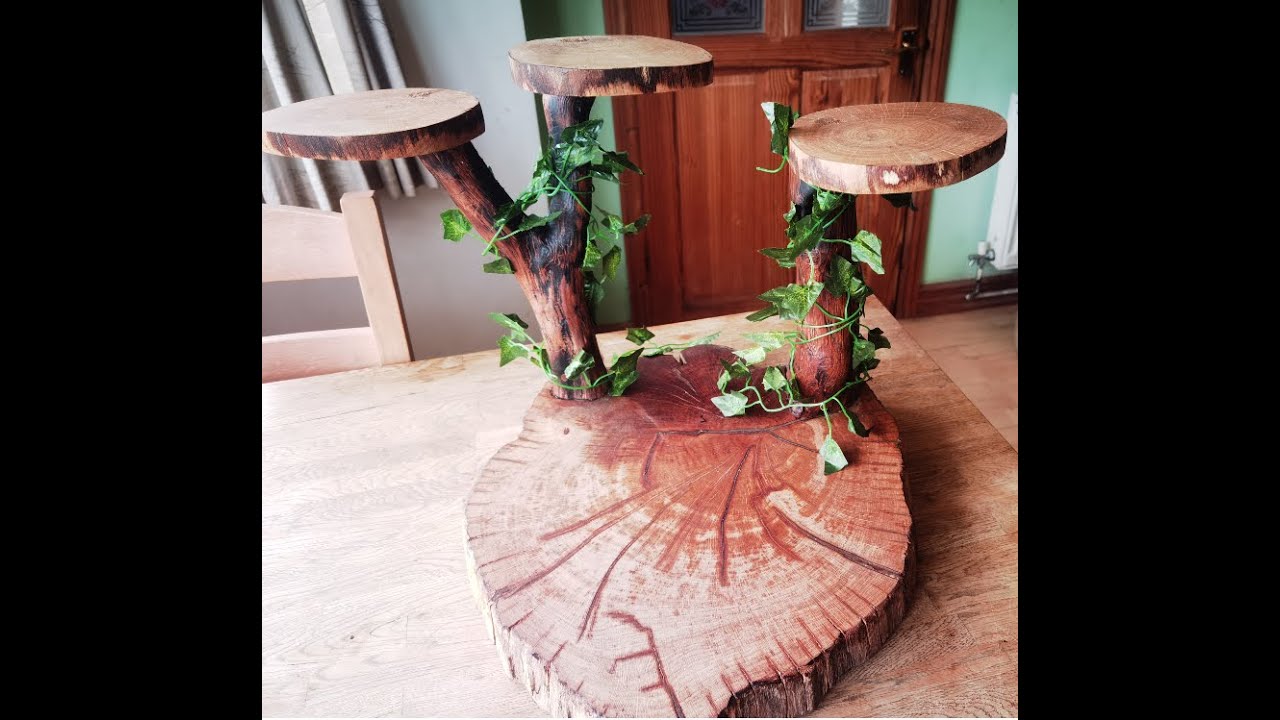 MAKING A RUSTIC WEDDING CAKE STAND