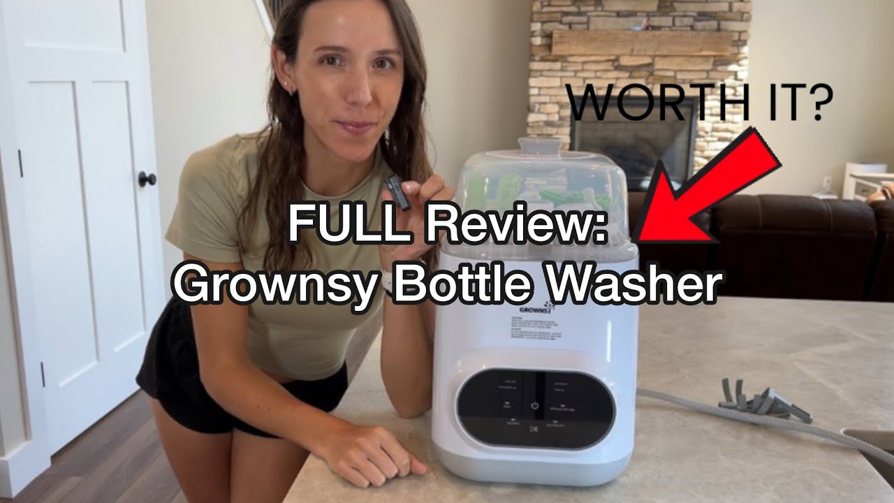 Never Hand Wash Baby Bottles Again | Grownsy Bottle Washer Review & Tutorial