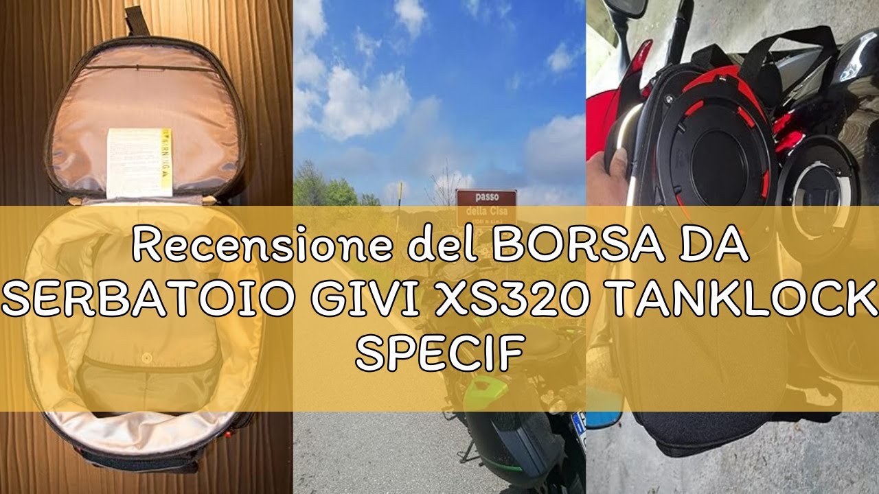 Recensione del BORSA DA SERBATOIO GIVI XS320 TANKLOCK SPECIFICA per Honda CRF1000L Africa Twin