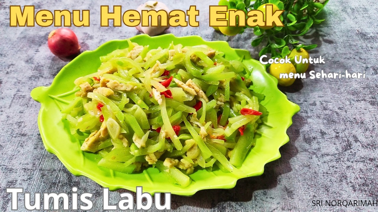 Nikmat banget || Tumis Labu Siam tempe Pedas Gurih | Menu Rumahan Simpel Bikin Nambah Nasi