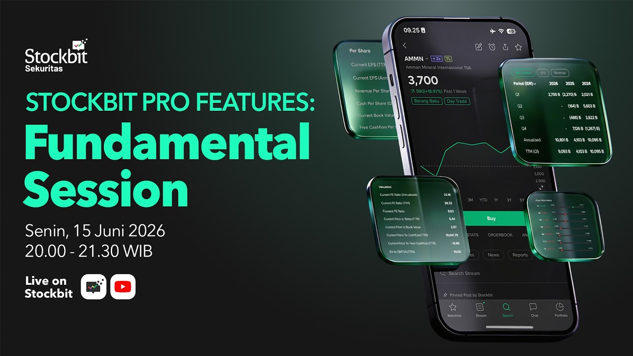 Stockbit Pro Features :  Fundamental Session on Mobile App