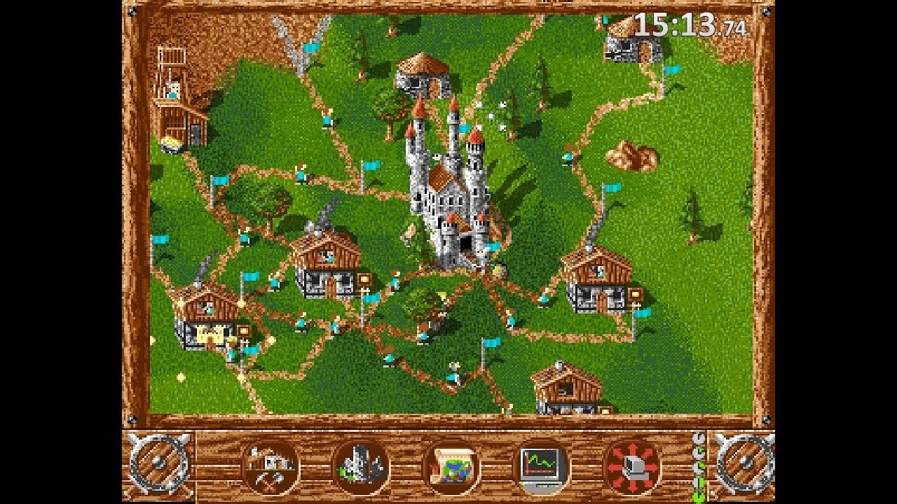 The Settlers - Mission 1 (Amiga) speedrun 19:41