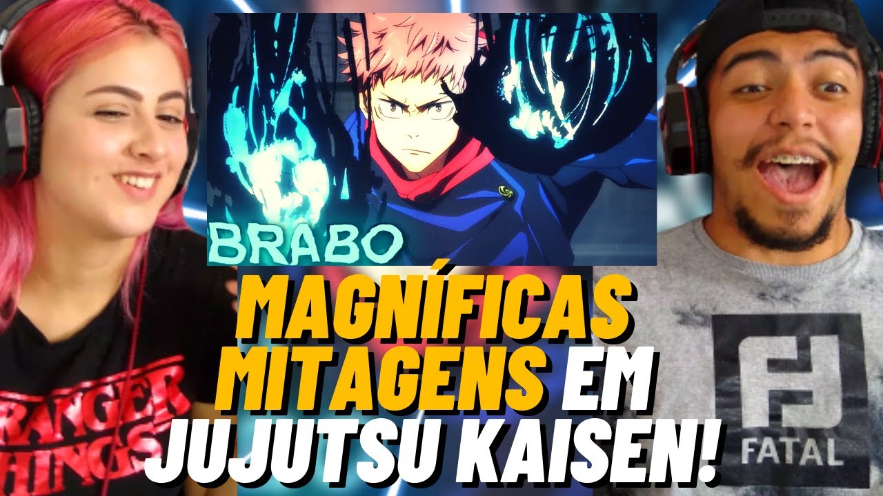 REACT - AS MAGNÍFICAS MITAGENS EM JUJUTSU KAISEN - (Canal MitAnimes) - CASALZINHO