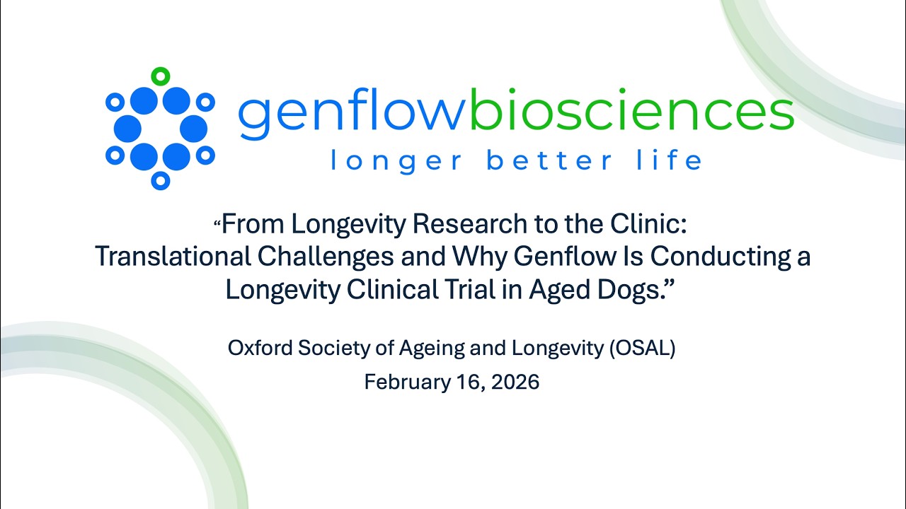 Genflow Biosciences: From Longevity Research to the Clinic