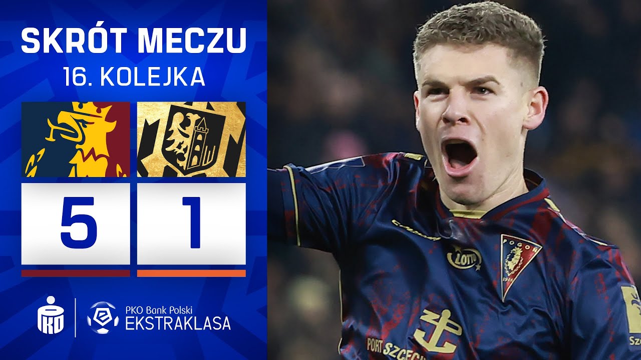 Pogoń - Zagłębie | SKRÓT | Co strzał to gol! Portowcy na piątkę! | Ekstraklasa 2025/26