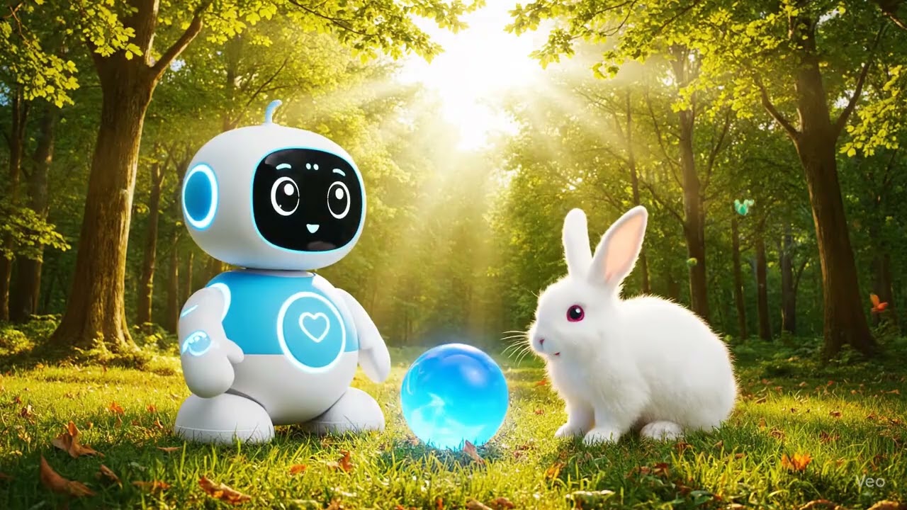 Meet Lumo – a friendly little robot who learns about kindness, sharing, and friendship! 🌟🤖✨