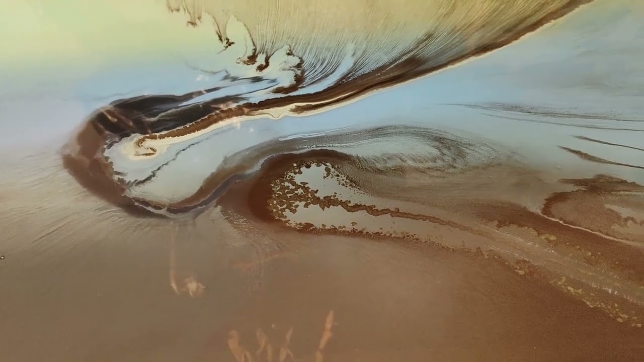 Zeitspuren, die Entstehung eines Abstrakten Gem&auml;ldes.