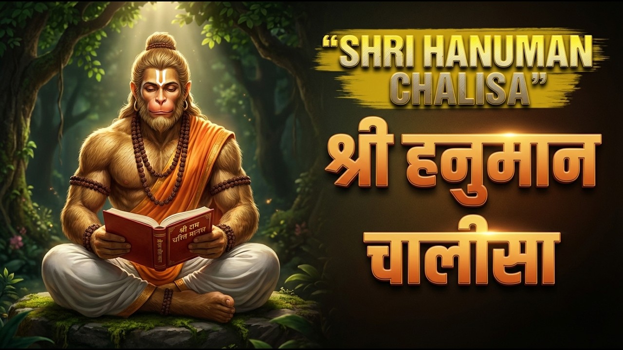 Nonstop🔱Shri Hanuman Chalisa | Powerful Chant for Strength, Peace & Protection🔱(Official Video)
