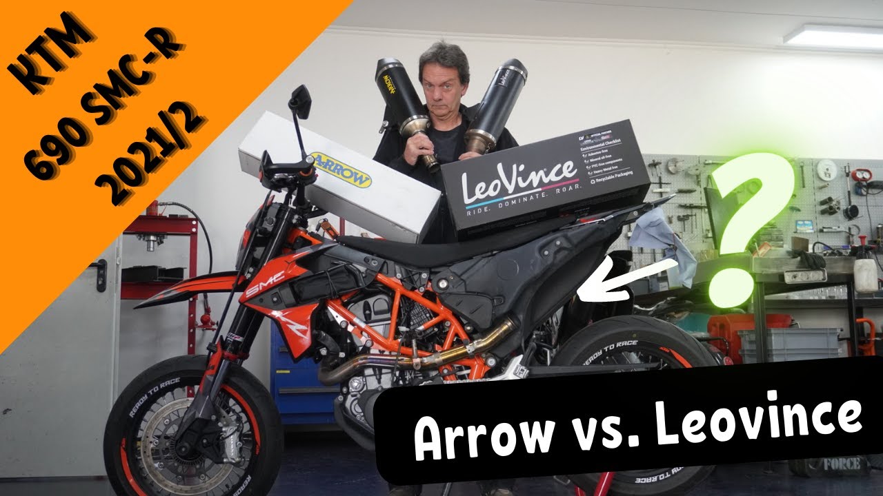 KTM SMC R 690 EURO5:  Leovince Nero vs. ARROW -  Konzeptvergleich der beiden EG Varianten 😅