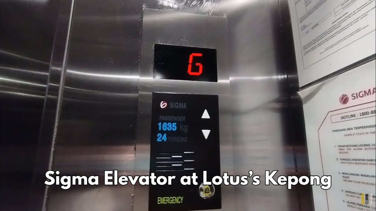 [Happy Deepavali] Sigma Elevator at Lotus's Kepong, Kuala Lumpur (Known as Tesco)