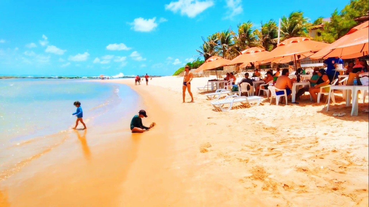 Na Praia de Camurupim - Nísia Floresta RN ▶ De volta ao Brasil - Nordeste | 🇧🇷 #praiasdonordeste