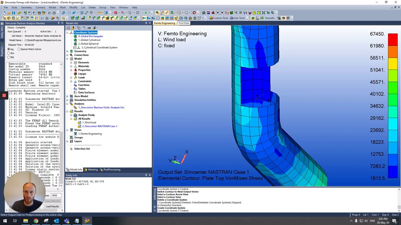 How to use Stress Transformations in Femap