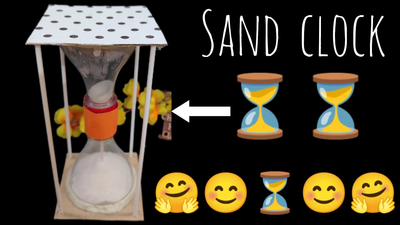 how to make a sand clock | make Hourglass with Plastic Bottle