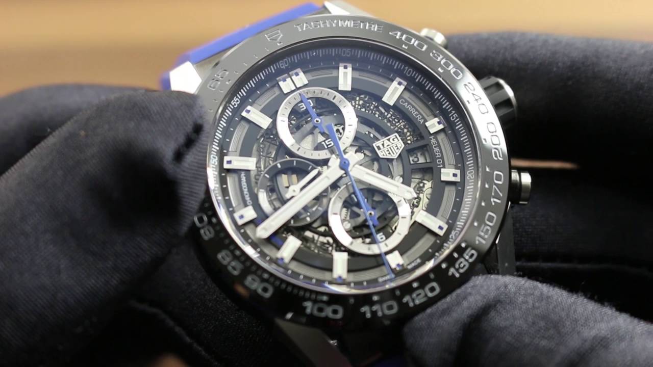 TAG Heuer Carrera Heuer 01 Automatic Chronograph Blue Touch Edition CAR2A1T.FT6052  Functions & Care