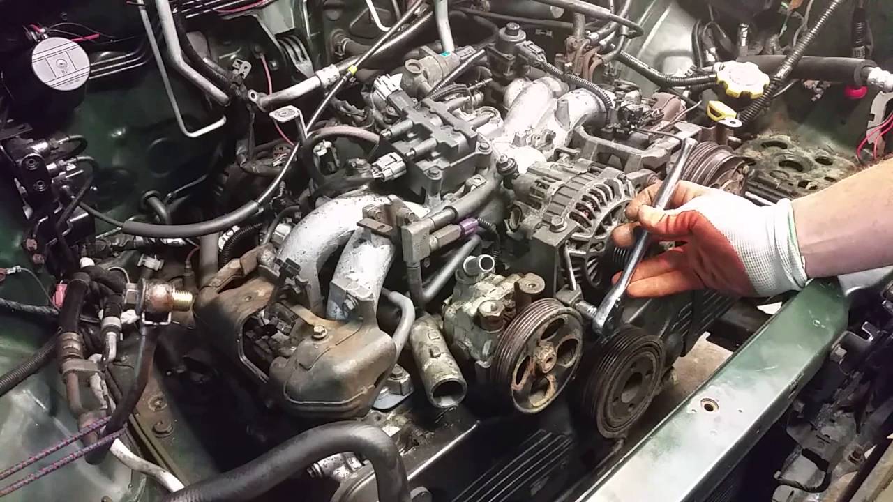 Subaru engine removal EJ25