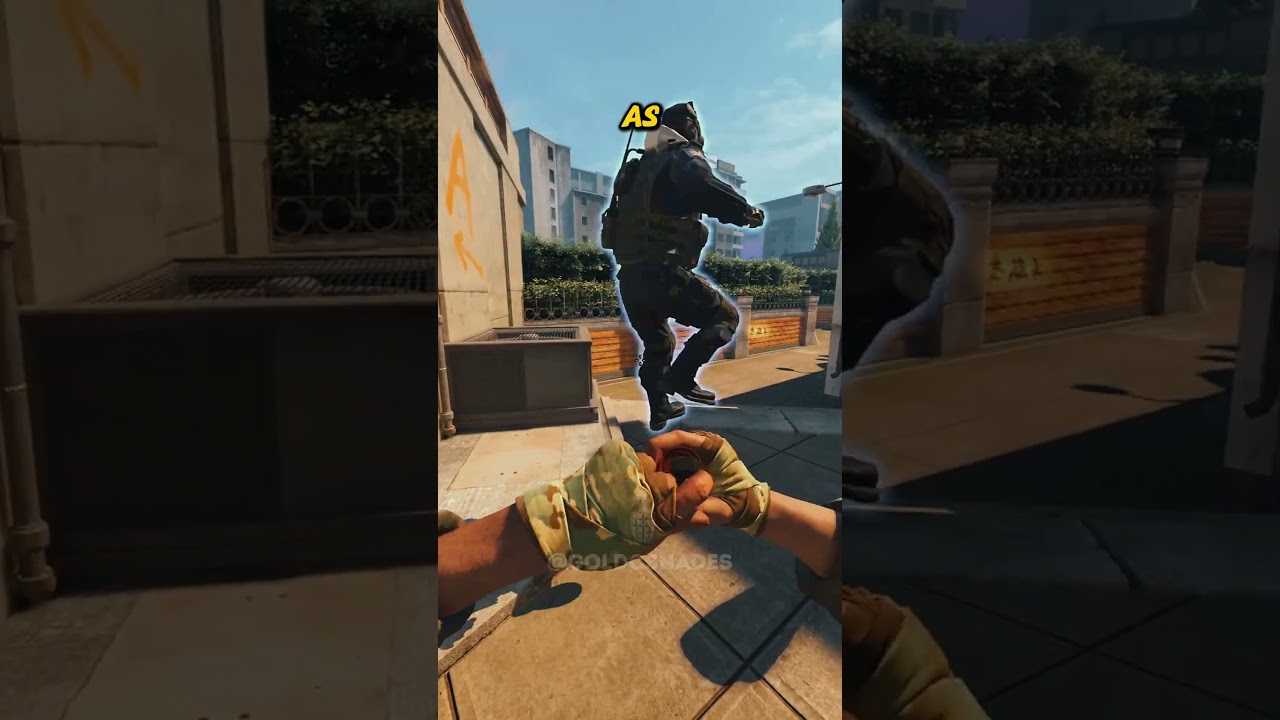 NEW META MOLLY FROM SPAWN ON OVERPASS #shorts #cs2