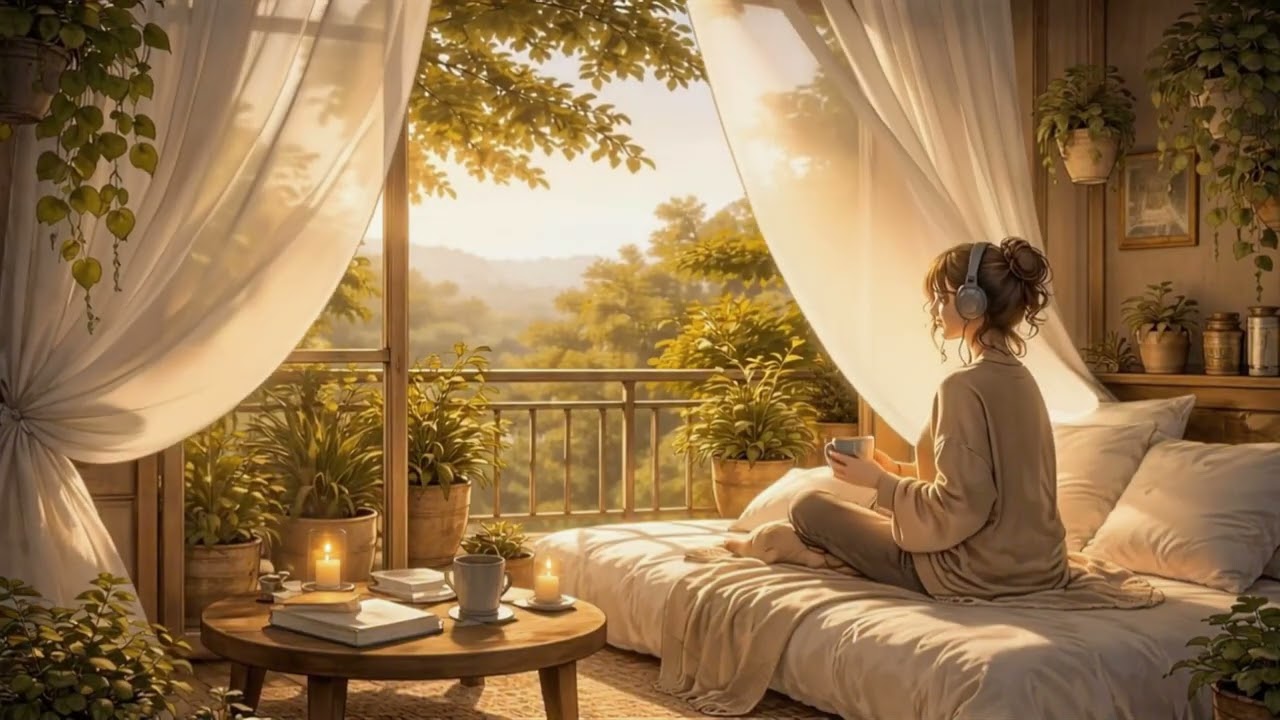 Soft Morning Lofi ☕ Calm Piano Beats for Relaxing, Studying & Peaceful Focus