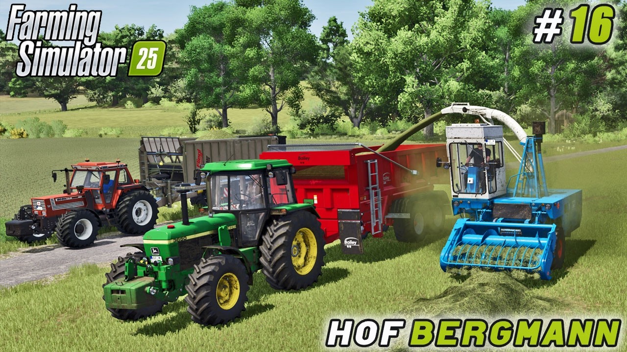 Boosting the Silage Bunker with a Mix of Corn and Grass | Farming simulator 25 | Hof Bergmann | #16