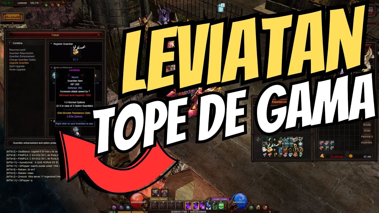 SACAMOS 5/5 LEVIATAN - Ft. Octavio [Masacr3] MU ONLINE MTM SEASON 20 ¬ EVOLUCIÓN A ÚLTIMA MONTURA