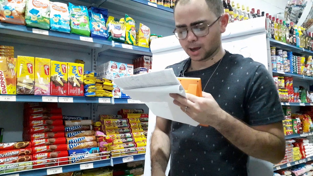 Precificando mercadorias do mercadinho.