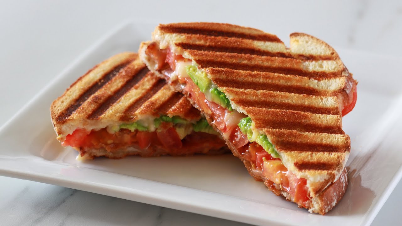 Bacon and Tomato Grilled Cheese Panini