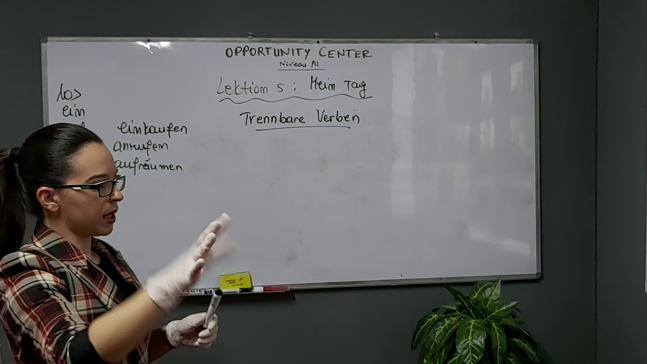 GJERMANISHT ONLINE - Trennbare Verben - Niveli A1 - Leksioni 5 - Mësuese Sindi (Dt.19.03.2020)