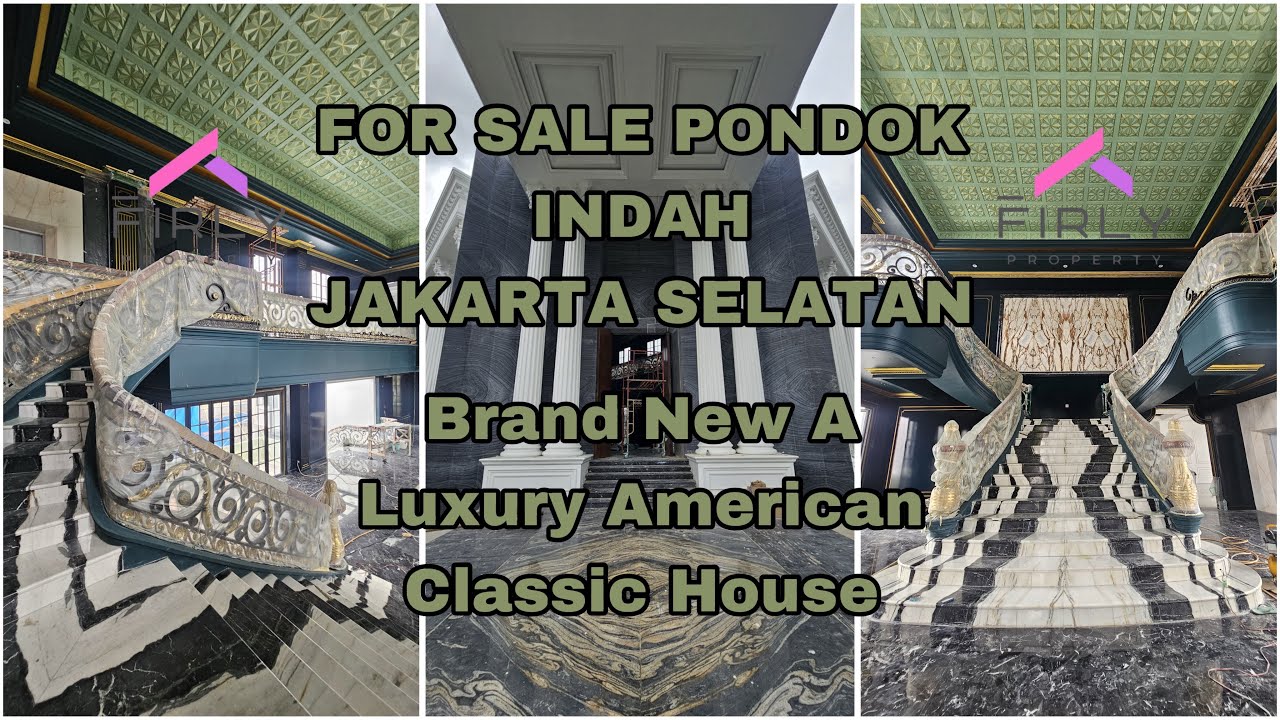 FOR SALE PONDOK INDAH JAKARTA SELATAN Brand New A Luxury American Classic House