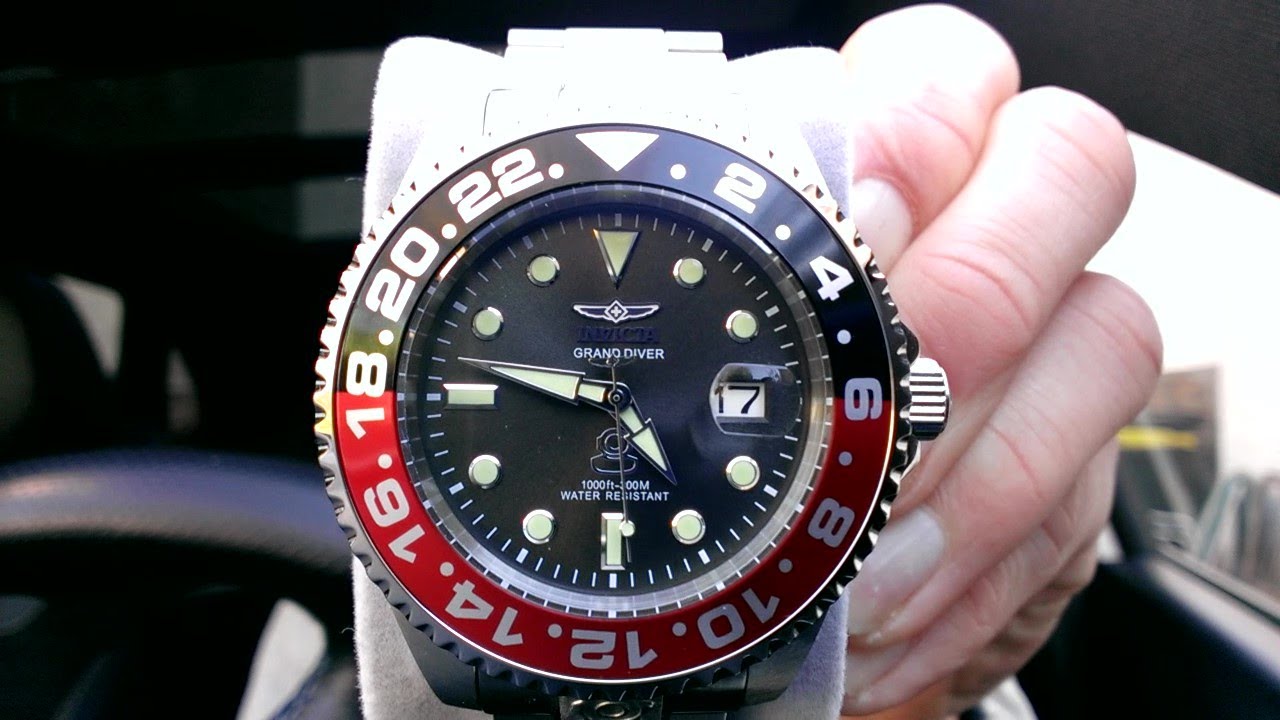 402-Uhr | INVICTA Grand Diver 21867 - Automatikuhr mit klassischem Design (Coke Optik)