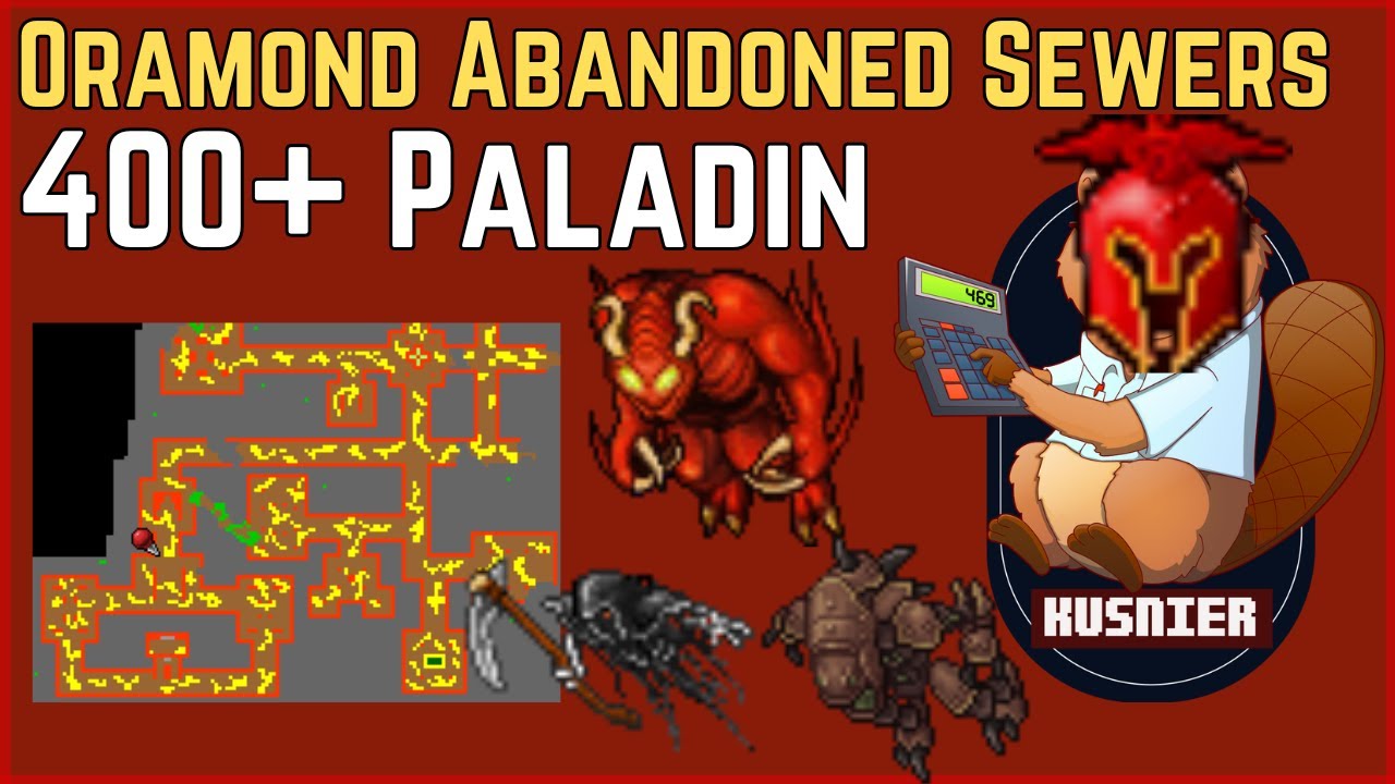 Oramond Abandoned Sewers (Demons) | 400+ Paladin | Tibia