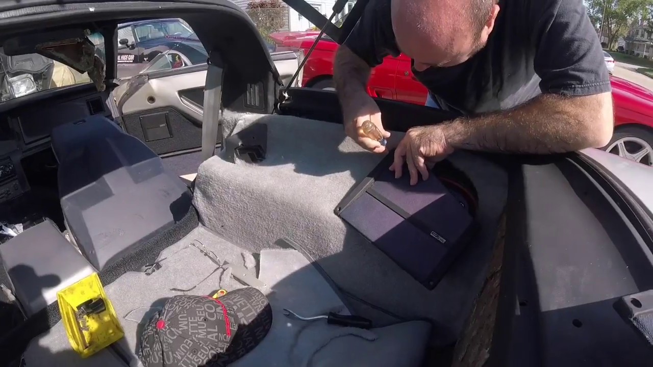 Corvette C4 carpet installation