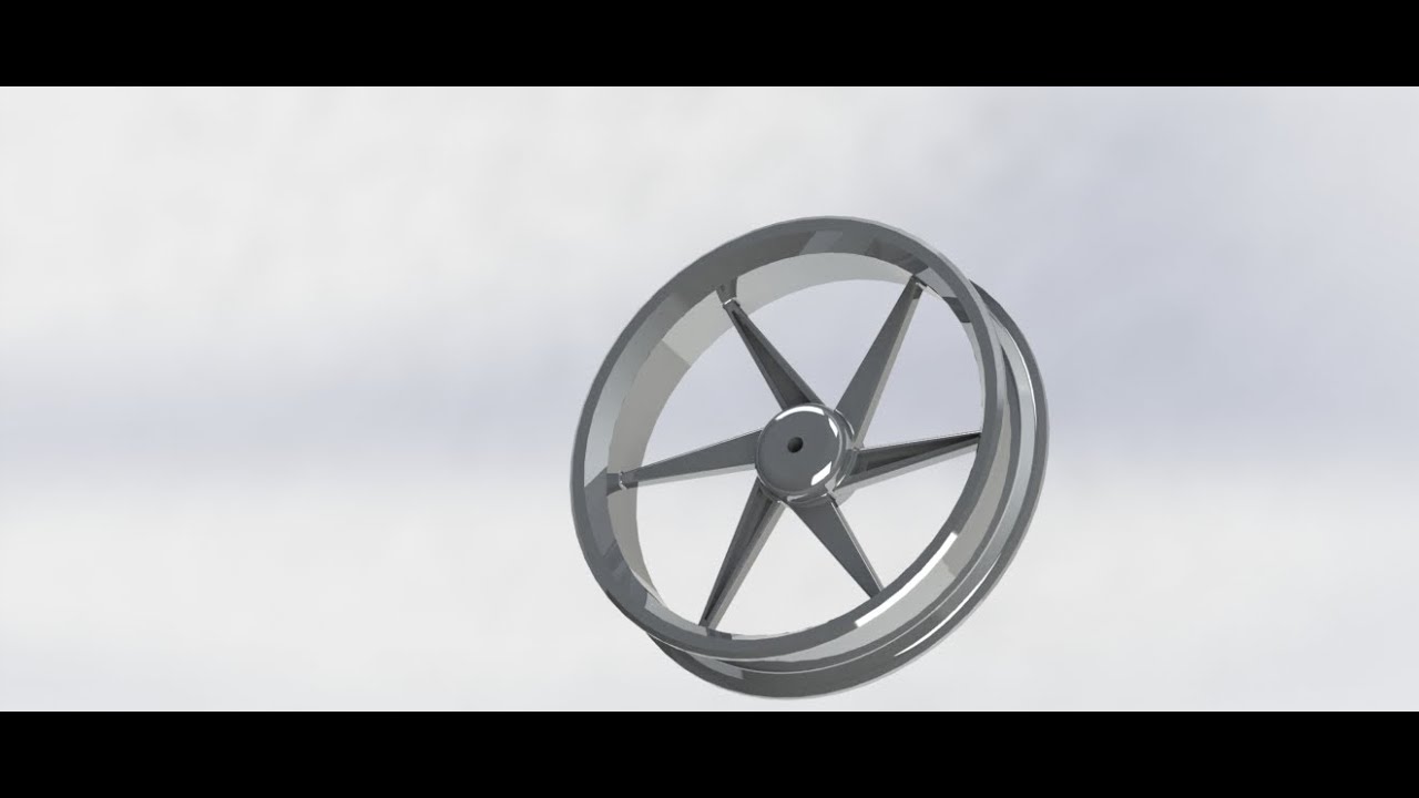 wheel design in SolidWorks